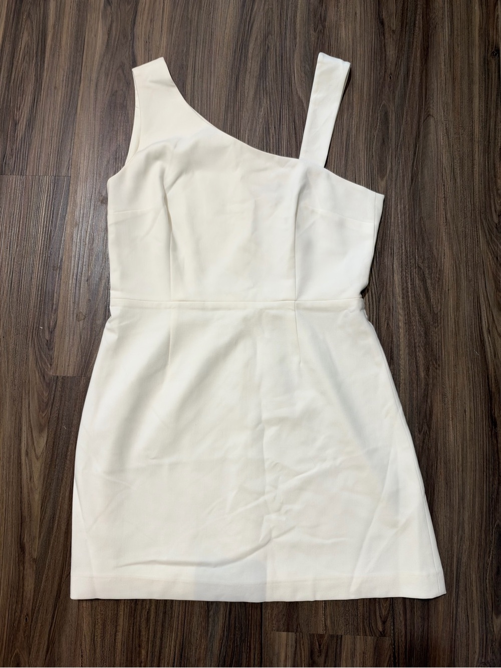 French Connection One-Shoulder White Mini Dress